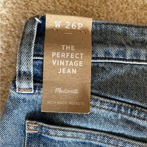 NWT Madewell The Perfect Vintage Jean